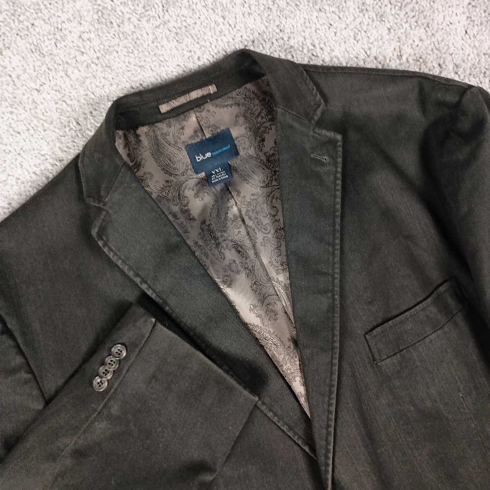 Blue Pronto Uomo Mens Denim Blazer XXL